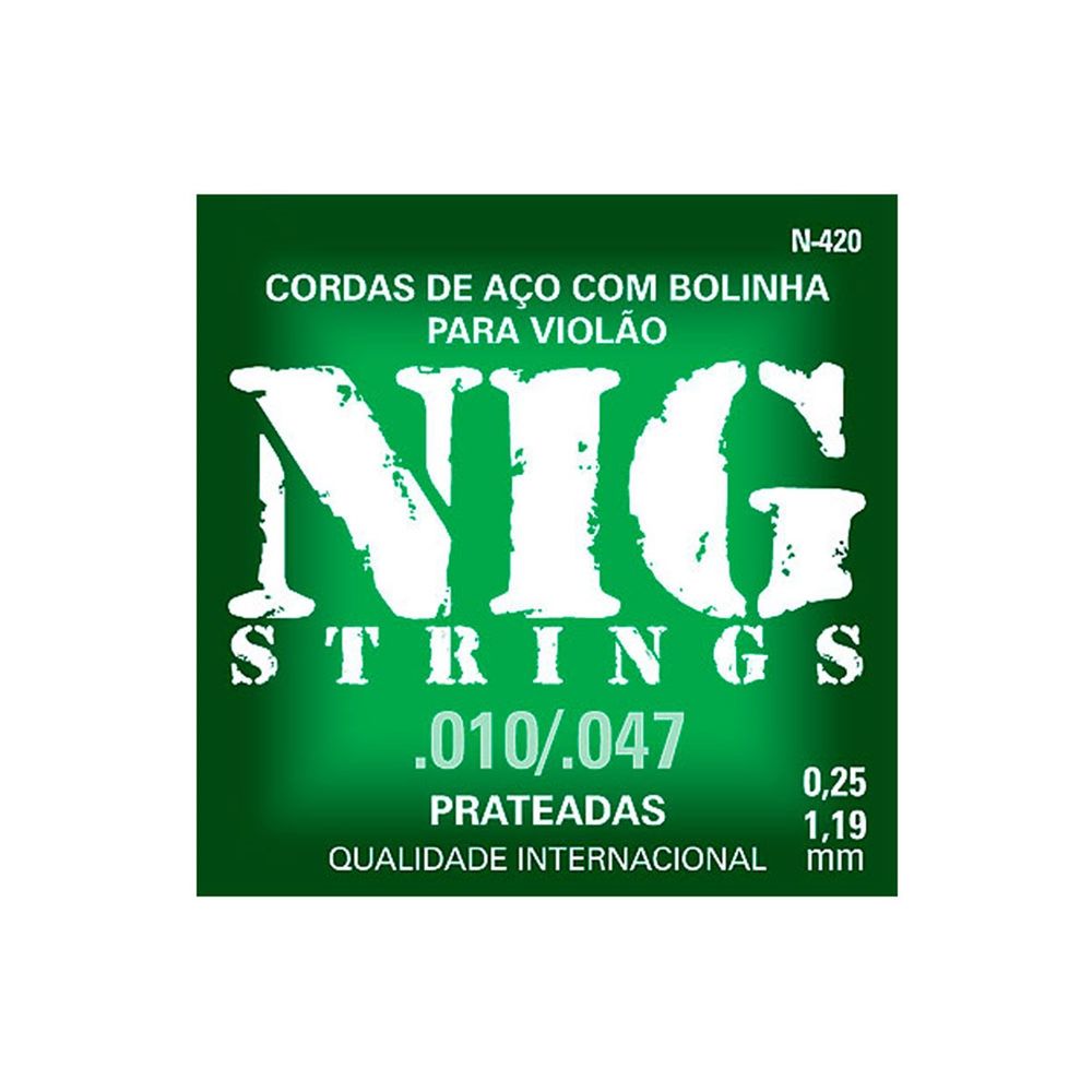 Encordoamento NIG Violão Aço N420 010