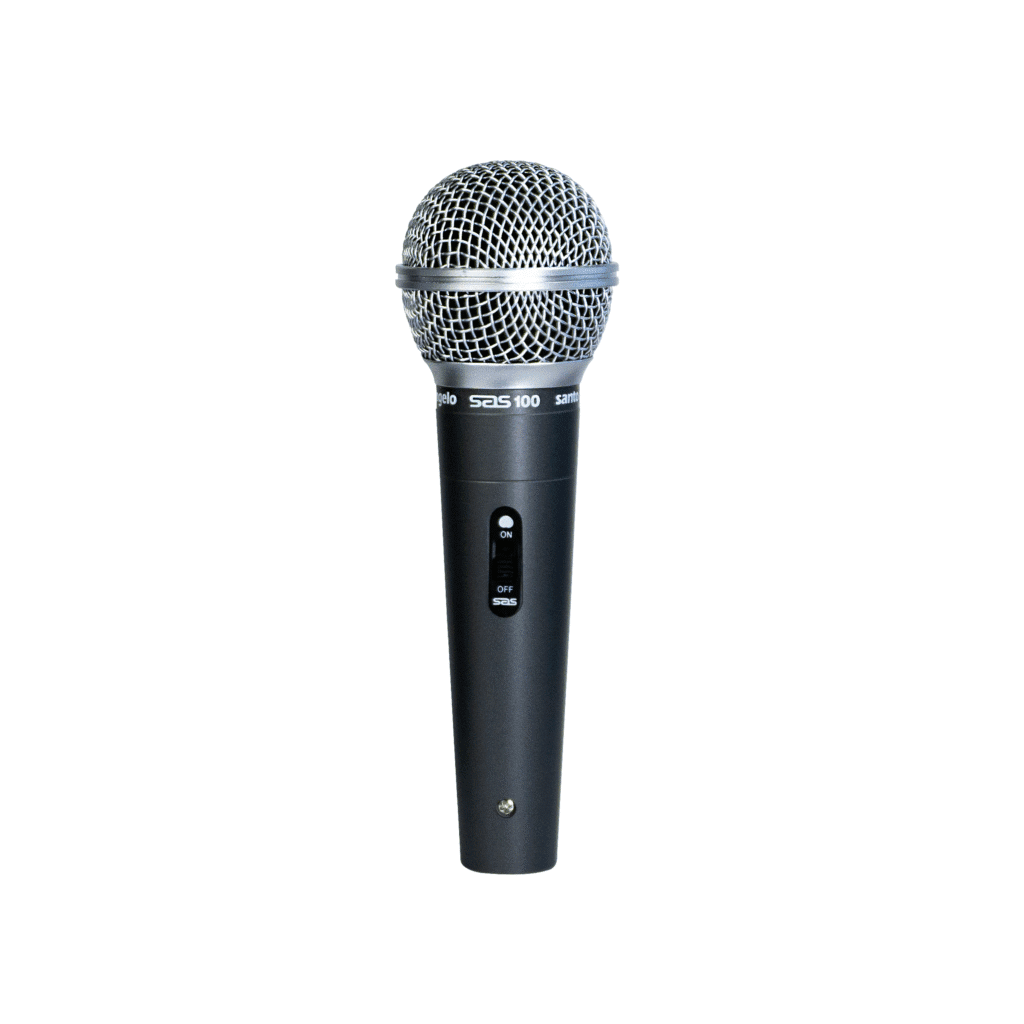 Microfone Santo Angelo com fio Padrão Cardioide modelo SAS 100