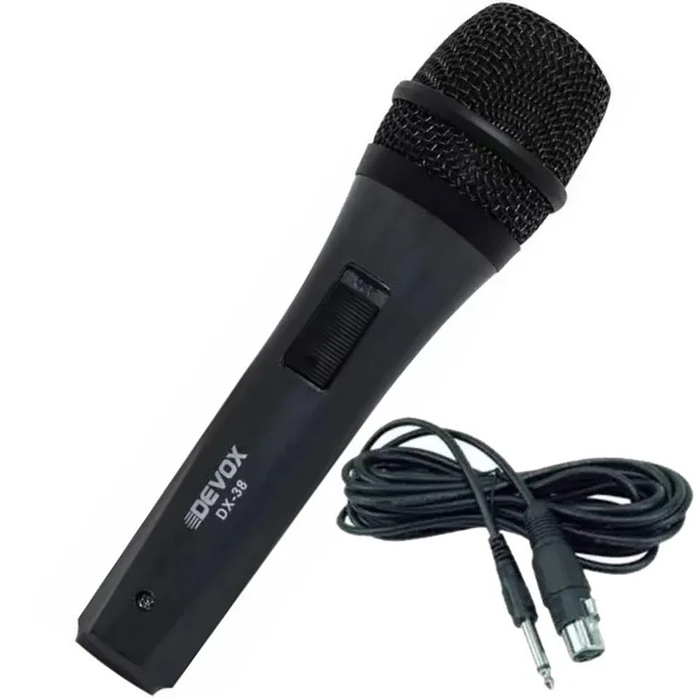 Microfone Devox DX-38 Dinâmico com fio