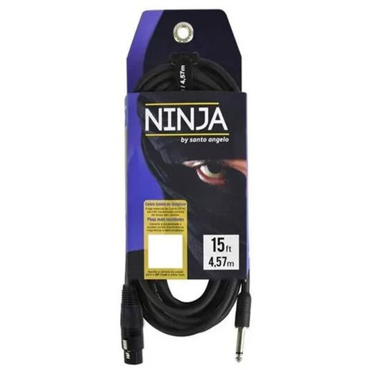 Cabo Santo Angelo Ninja P10/XLR Fêmea 15FT 4,57M