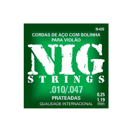 Encordoamento NIG Violão Aço N420 010