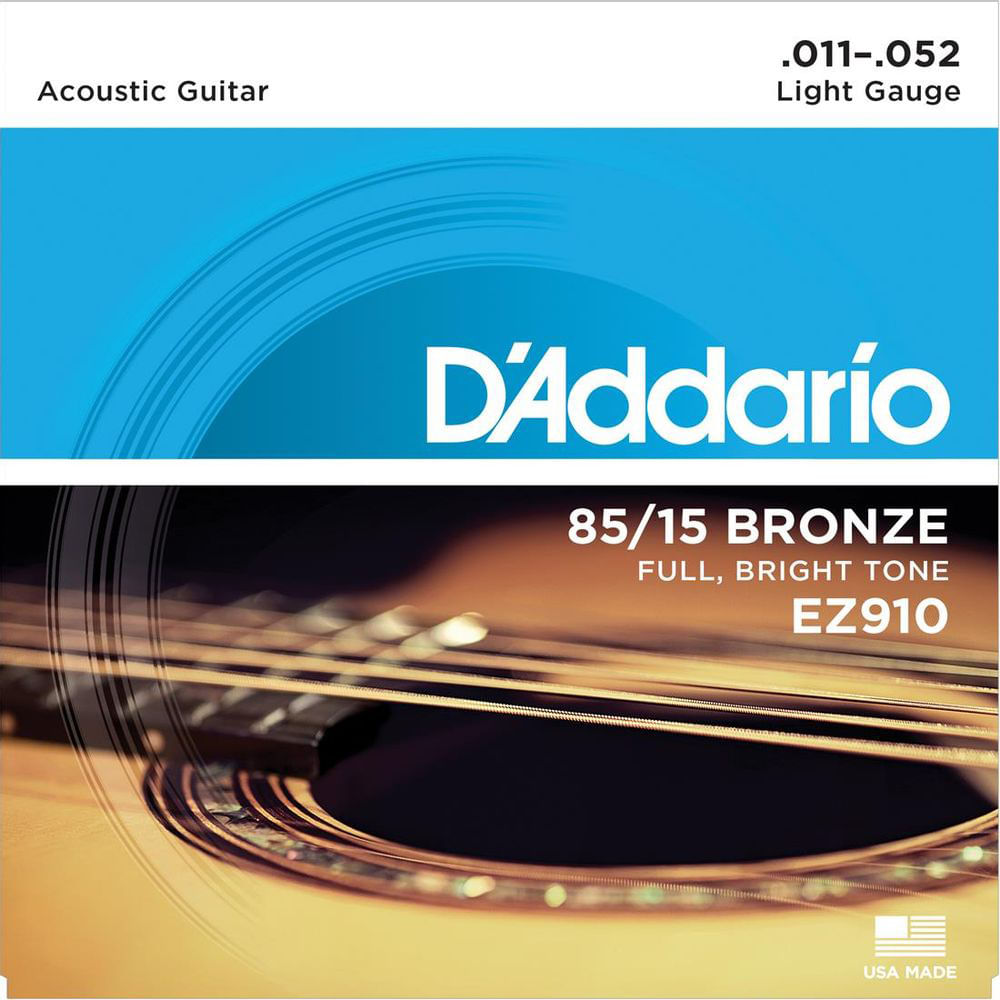 Encordoamento D'Addario Violão Aço EZ910 011