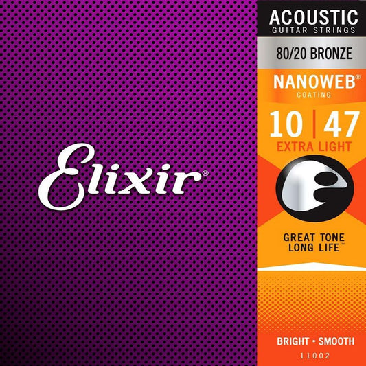 Encordoamento Elixir Violão Aço 010 11002