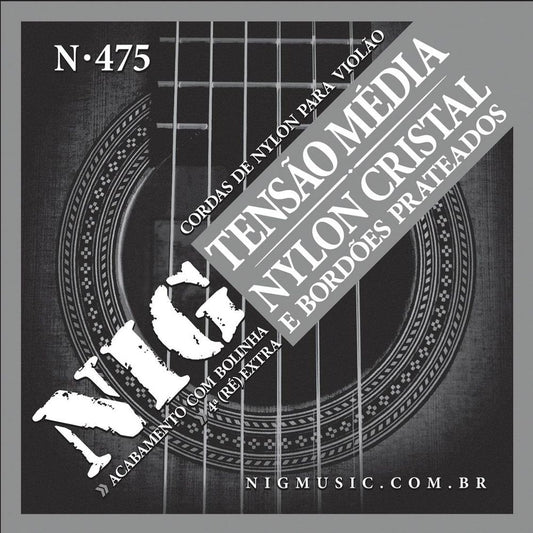 Encordoamento NIG Violão Náilon N475 Tensão Média