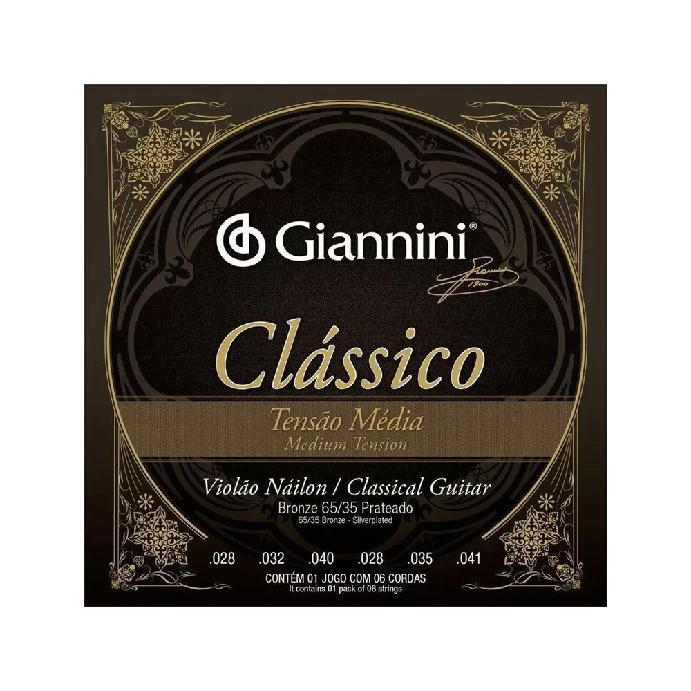 Encordoamento Giannini Violão Náilon Clássico