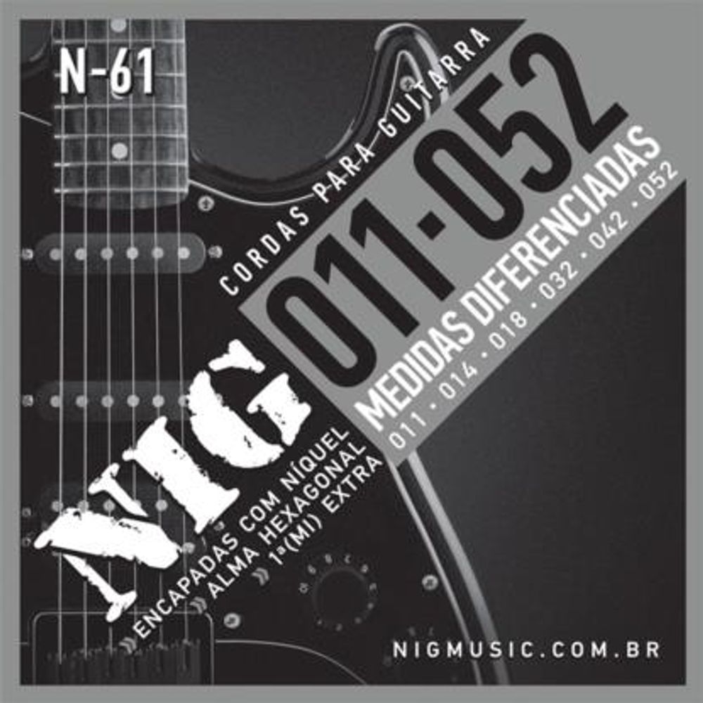 Encordoamento NIG Guitarra 011 N61