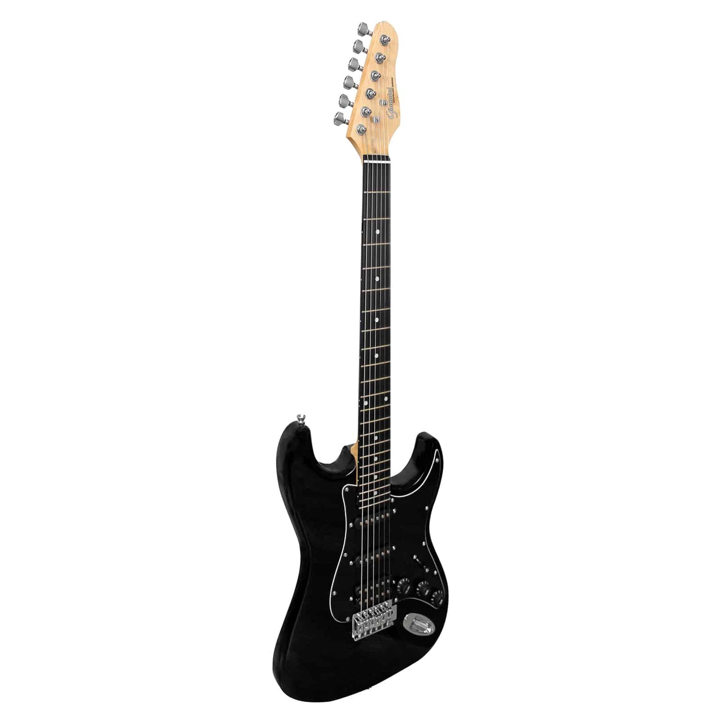 Guitarra Elétrica Giannini G-101 Black com escudo Black (BK/BK)
