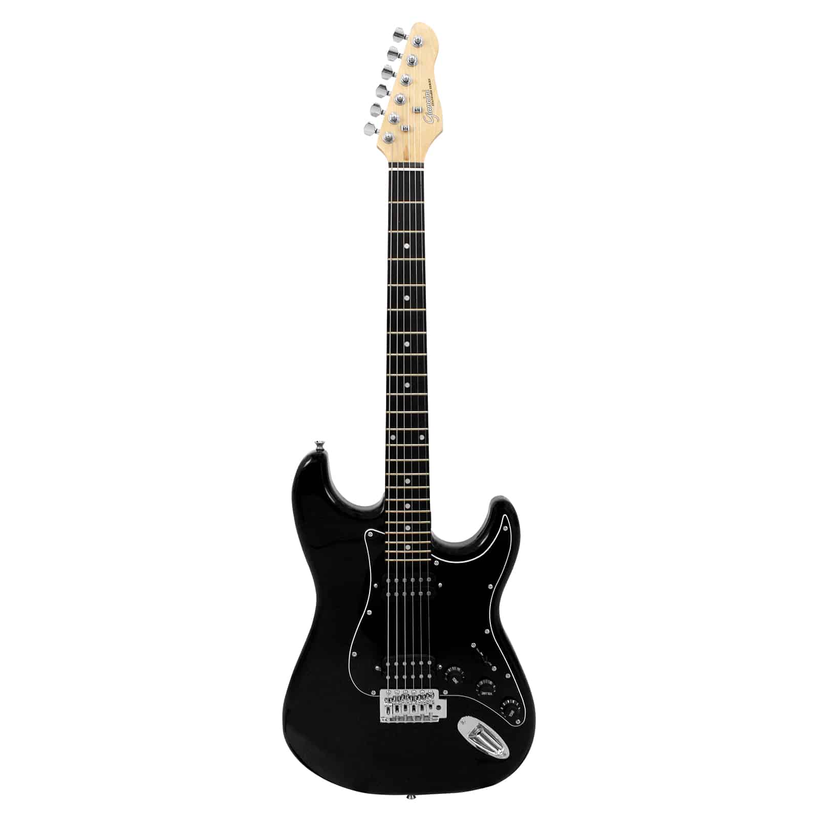 Guitarra Elétrica Giannini G-102 Black brilhante com escudo Black (BK/BK)