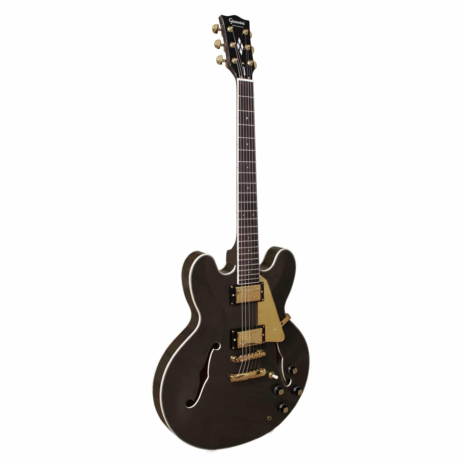 Guitarra Giannini Sonic Deluxe Diamond GAE06 DLX Black Coffee