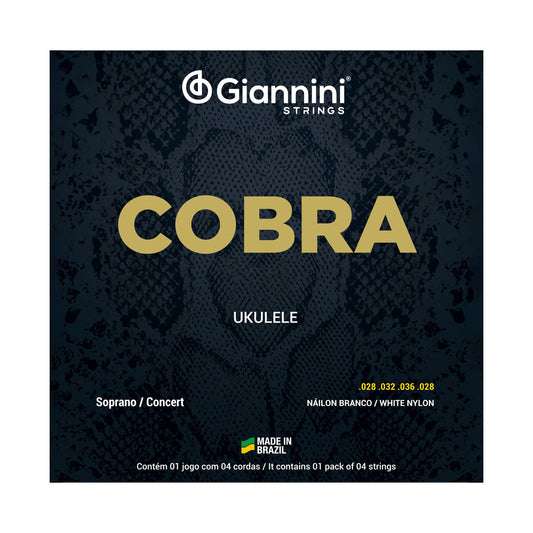 Encordoamento para Ukulele Giannini Cobra GEUKSC Concert/Soprano