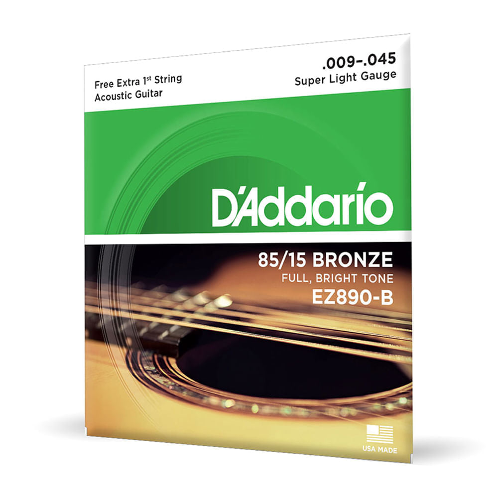 Encordoamento D'Addario Violão Aço EZ890B 09