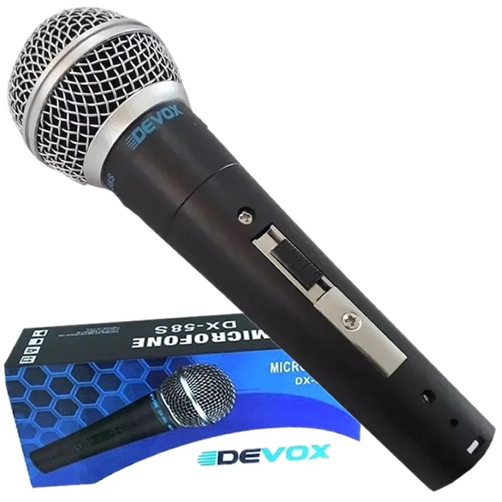 Microfone Devox DX-58S Dinâmico com fio